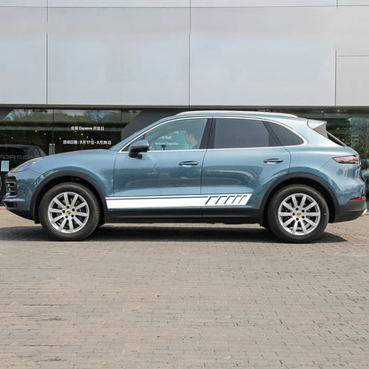 For Porsche Cayenne Side Skirt Body Under Strips Decal Stickers