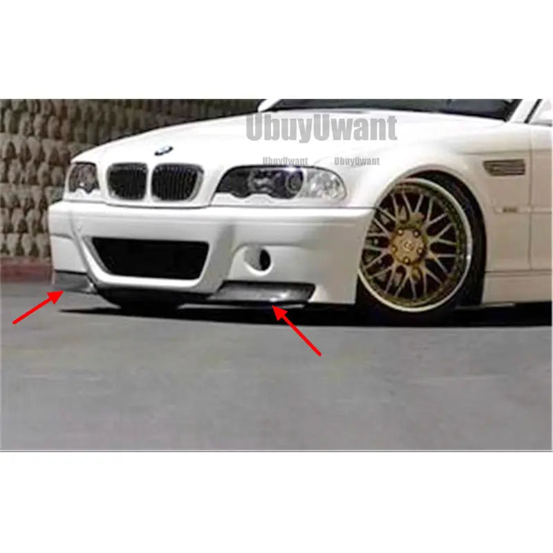 For BMW E46 1999-2006 2001 M3 Front Bumper Splitters Diffuser