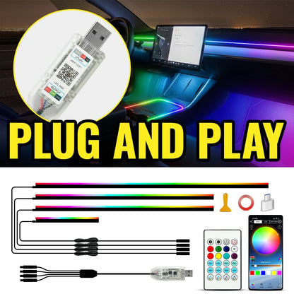 For Symphony Atmosphere Ambient 64-color RGB Interior Lighting