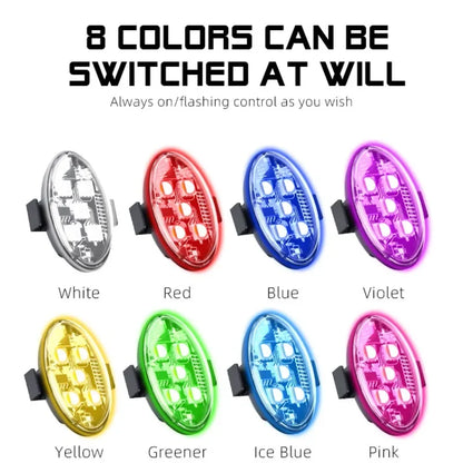 RGB Motorcycle Strobe Flash Rechargeable Wireless Aircraft
