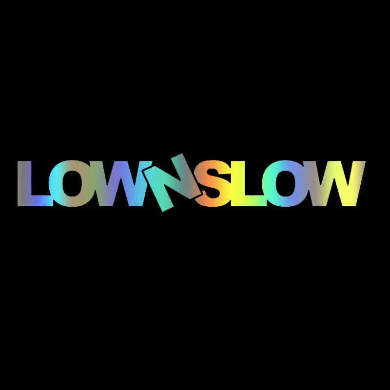 Various Sizes die-cut Vinyl Decal Low N Slow Sticker