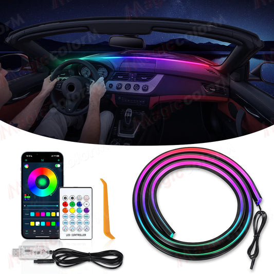 150CM Ambient Strip Acrylic Hidden Dashboard Front Windshield