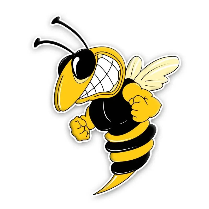 13CM A Ferocious Bee Stickers On Sunscreen Waterproof Cover