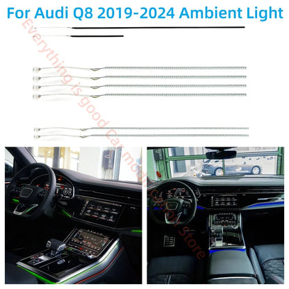 For Audi Q8 2019+ Rhd Lhd Interior Lighting Upgrade Ambient