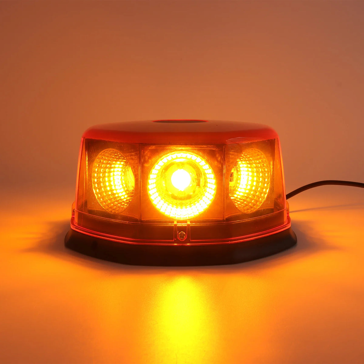 12v24v Amber Warning Beacon Magnetic Roof Mount Strobe Flashlight