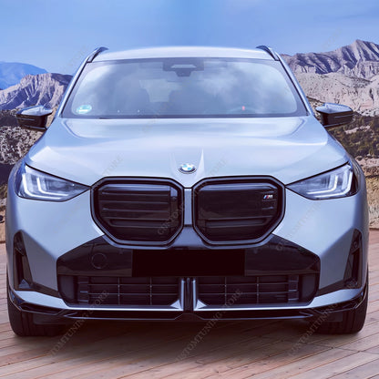 For BMW X3 G45 M Sport Gloss Black Front Bumper Lip Spoiler