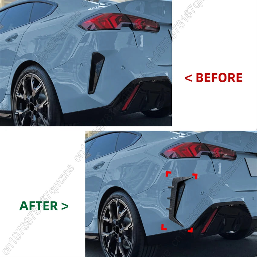 For BMW 2 Series F74 M Carbon Look Rear Bumper Splitter Side