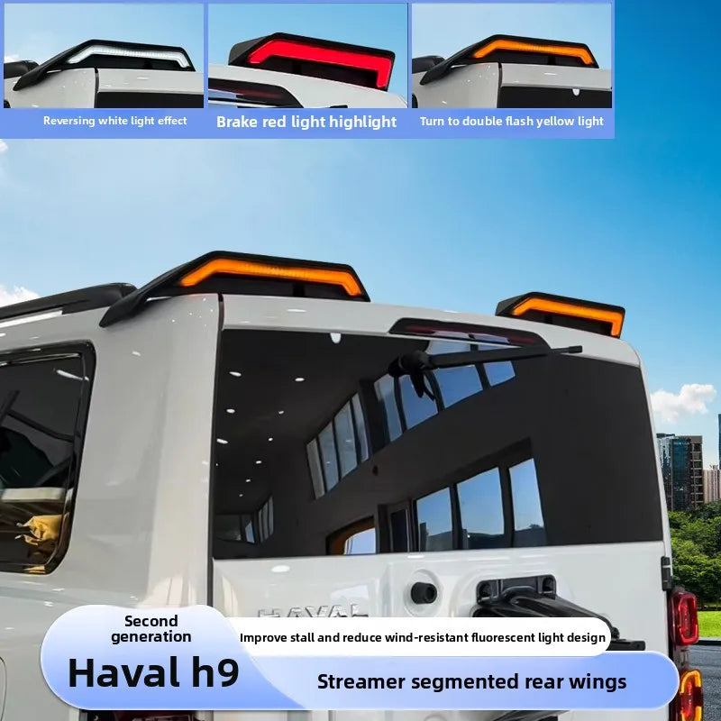 For Great Wall Haval H9 2024 Spoiler Tail Wings Flowing
