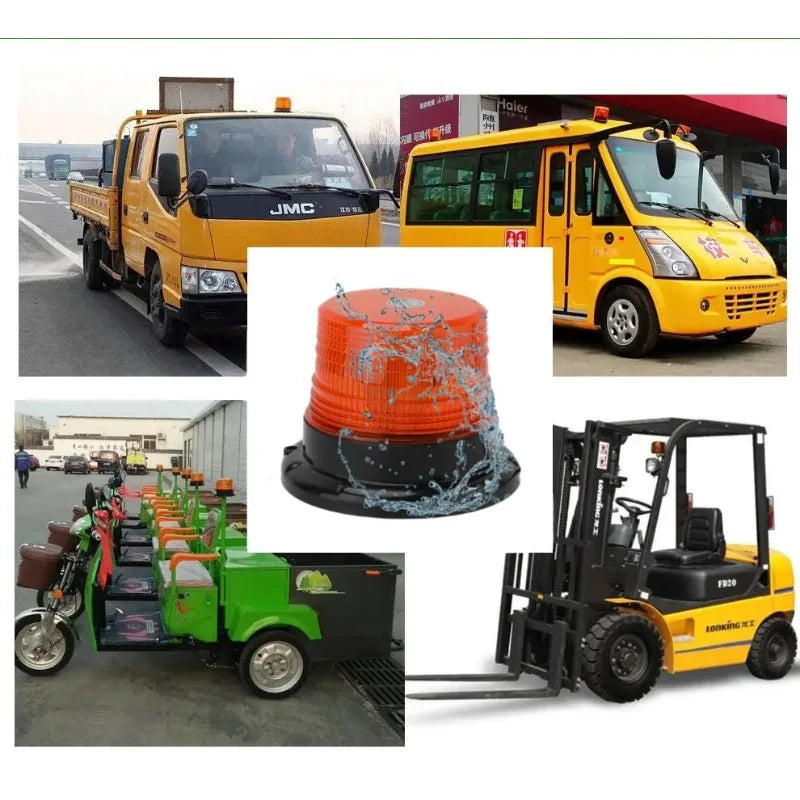 Construction Truck Excavator 12LED Magnetic Ceiling Strobe