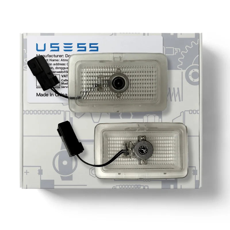 For Mercedes-Benz Actros Hd Icon Projector 2PCS Door Welcome