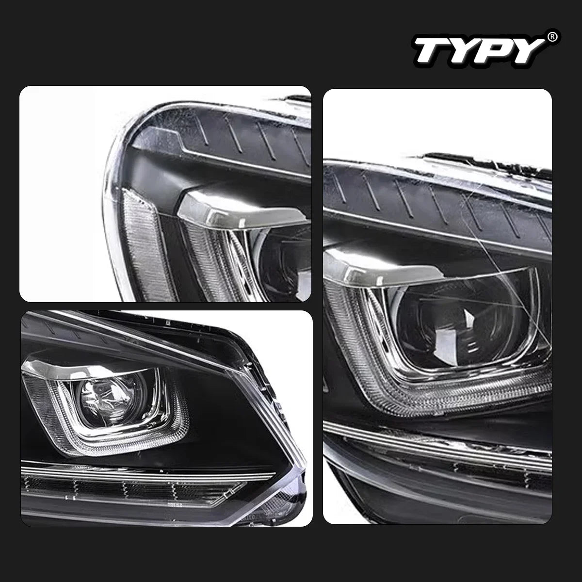 For VW Golf 6 MK6 Headlights 2010-2014 Upgrade Modified Drl