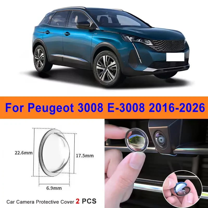 For Peugeot 3008 E-3008 2016-2026 2PCS 360 Reverse Image Camera