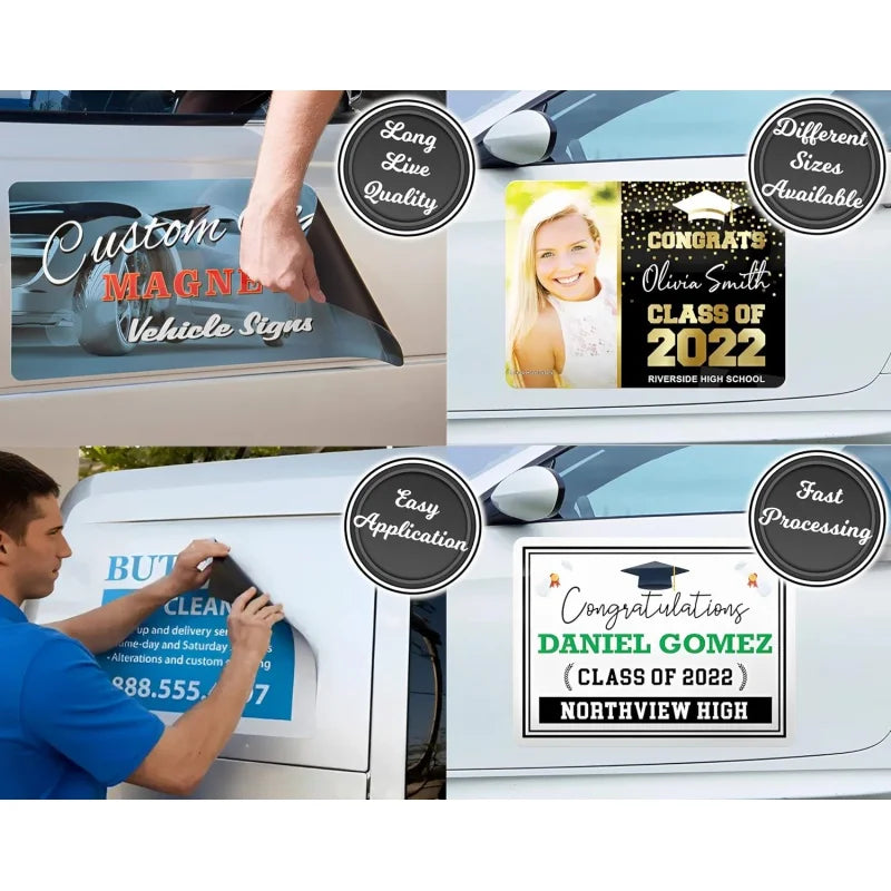 Custom Magnet Logo Truck Body Stickers Magnetic Personalized