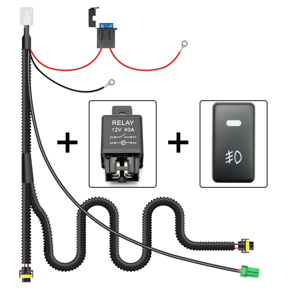 For Toyota Land Cruiser 100 120 H10 H12 Fog Wiring Harness Relay