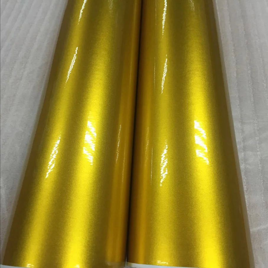 Premium 58x152cm Lot Gold Metallic Pearl Glossy Wrap Sticker