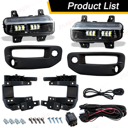 For Dodge Ram 1500 2019 2020 Fog Lamps 2021 2022 2023 Drl