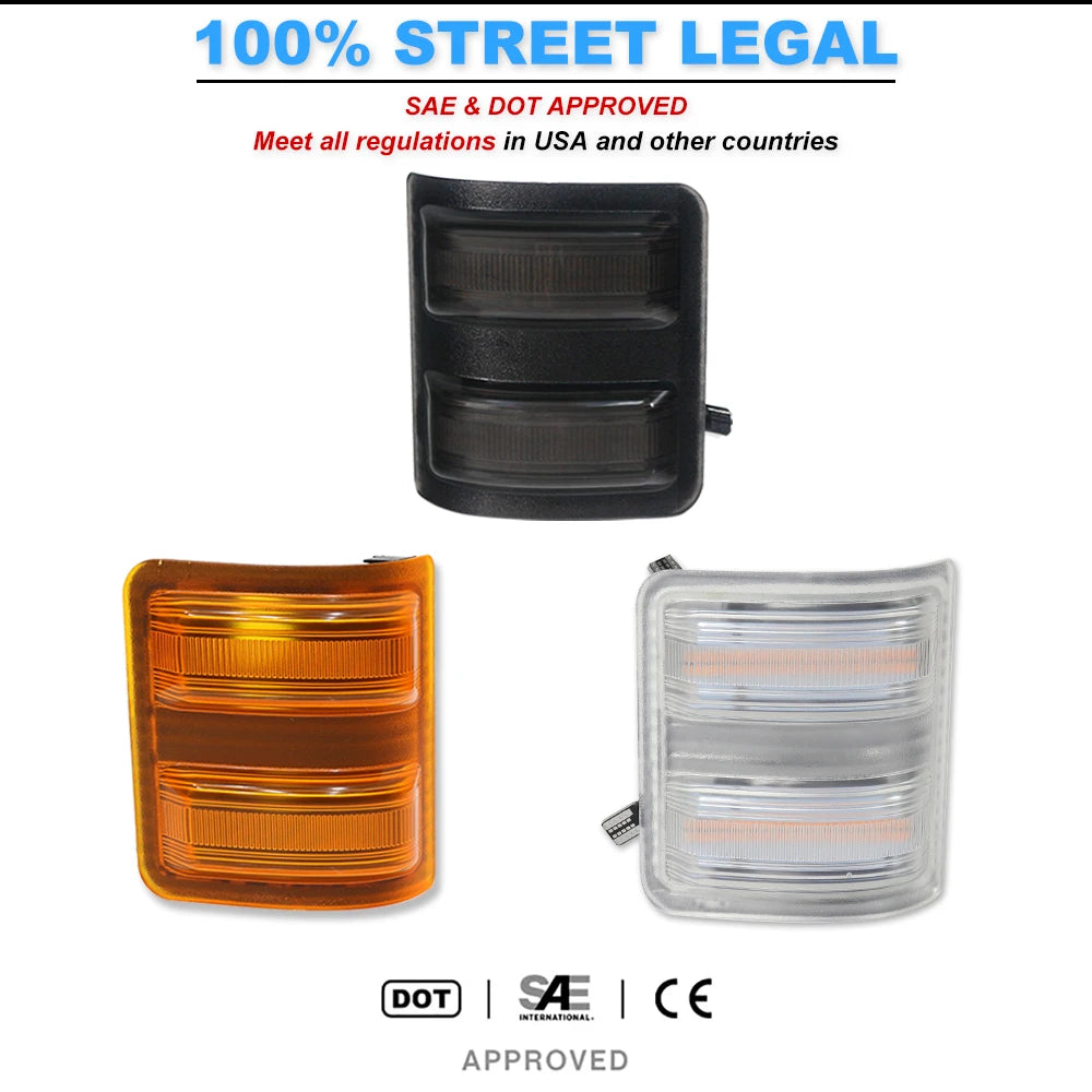 For Ford F-250 F-350 F-450 F-550 2PCS Ijdm Super Duty 2008-2016