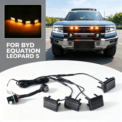 For BYD Equation Leopard 5 Front Center Front Grille Small Amber