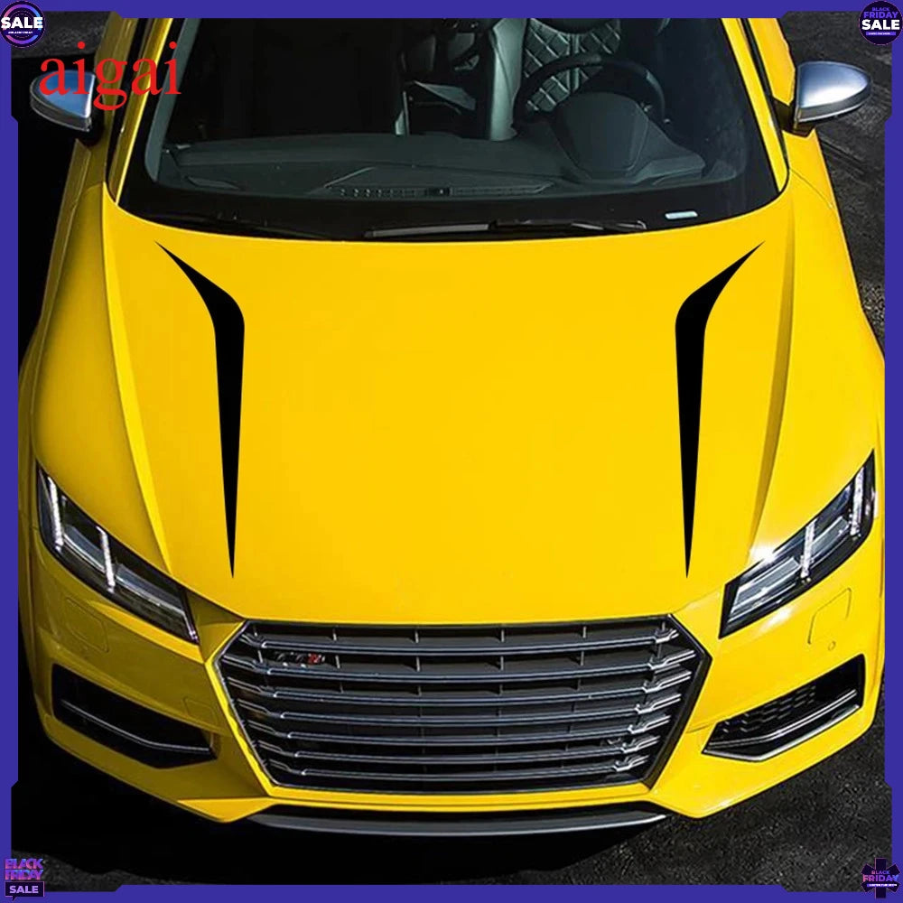 For Audi BMW Ford Volkswagen Toyota 2PCS Hood Cover Stickers