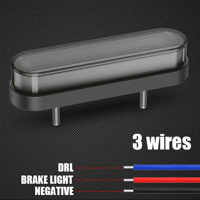 For Motorcycle Utv 4X4 24V 12V Van Truck 34LED Turn Signals Rear