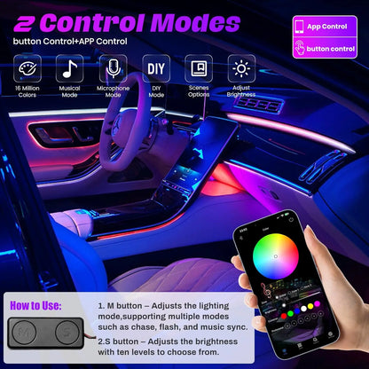 Colorful RGB Interior Kit Dynamic Neon Environmental Strip