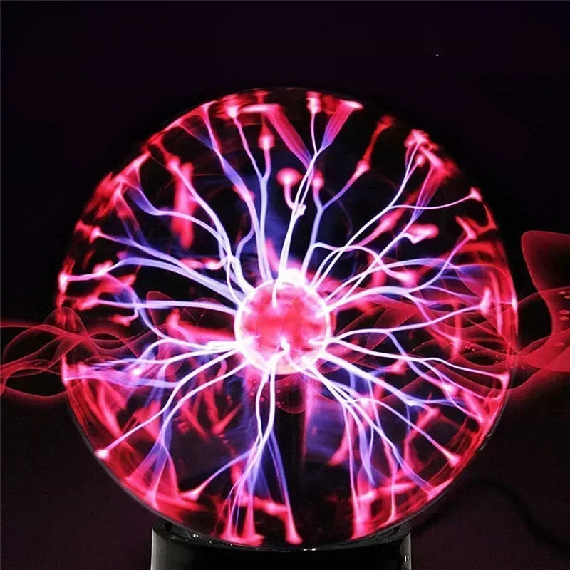 8inch Novelty Magic Crystal Plasma Ball Touch Night Kid