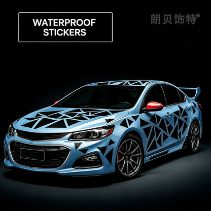 For Auto Body Exterior Decor Stickers Films Triangle Geometric