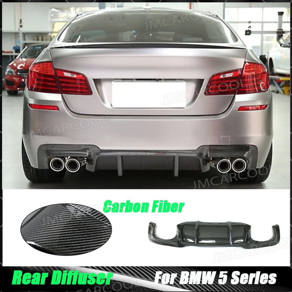 For BMW 5 Series F10 M5 Sedan 2012-2017 Carbon Fiber Rear