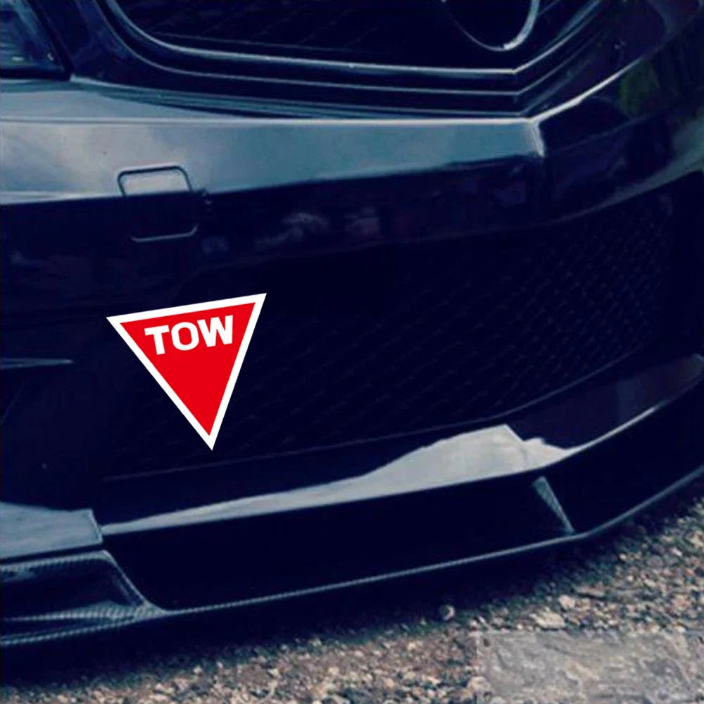 Tow Point Sticker Inverted Triangle Graphics Body Vinyl Racing