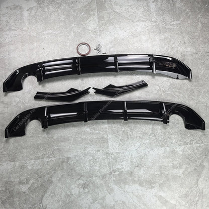 For BMW F20 116D 116I 118D Gloss Black Rear Diffuser Splitter