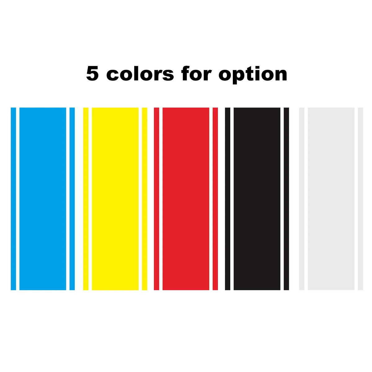 Hood Stripe Sticker Racing Stripes Body Side Vinyl Modified