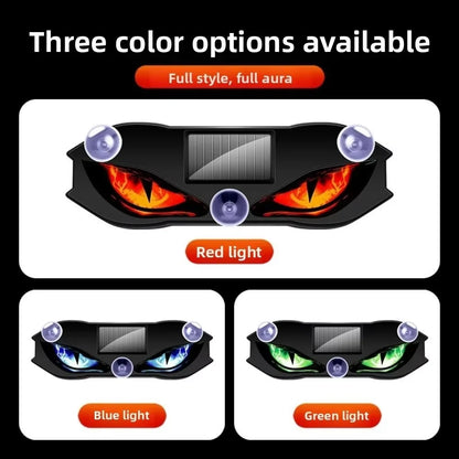 Solar Power Demon Eye Cool Flashing Warning Dynamic Safety