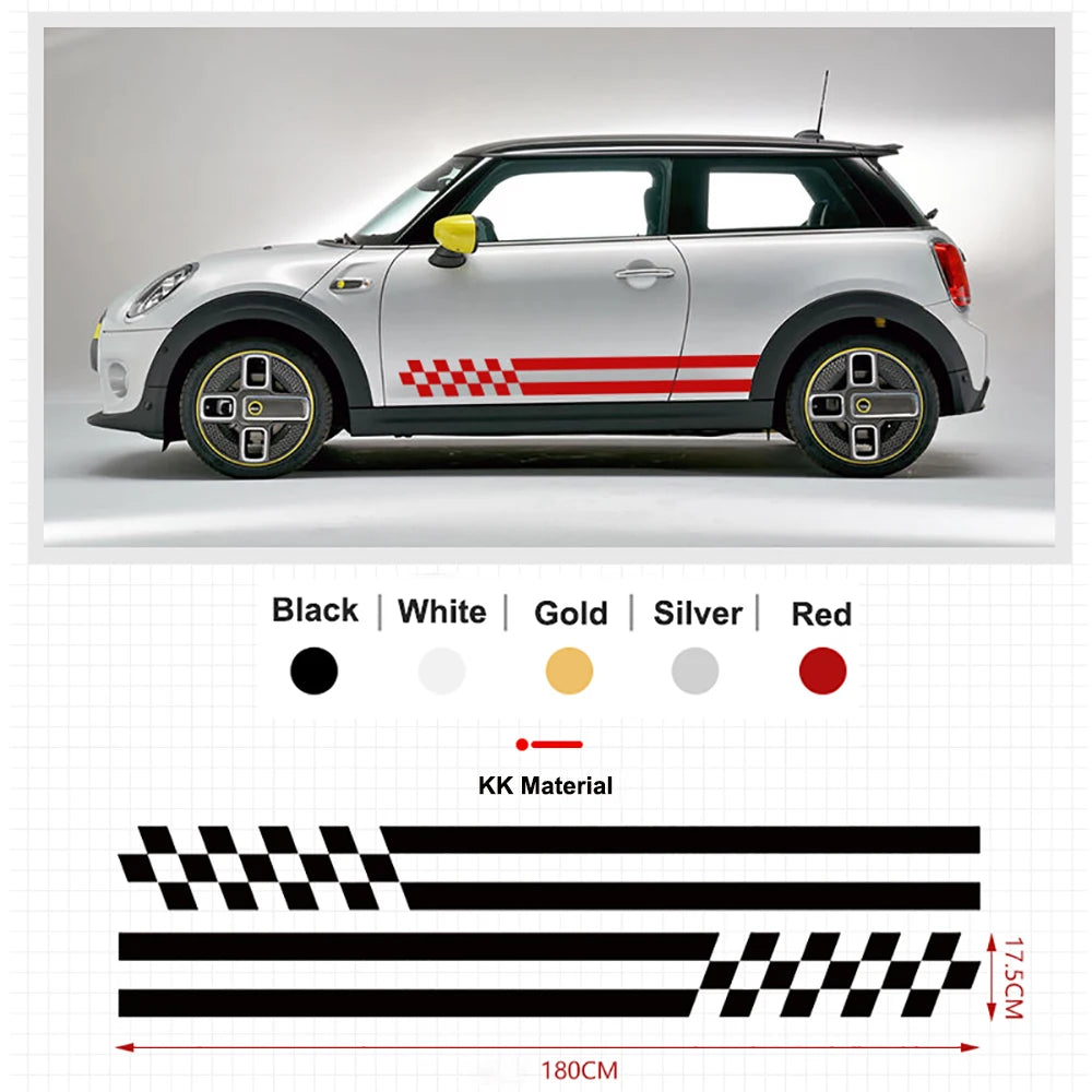 For MINI Cooper ClubmanF54 F55 F60 Door Side Body Waist Skirt