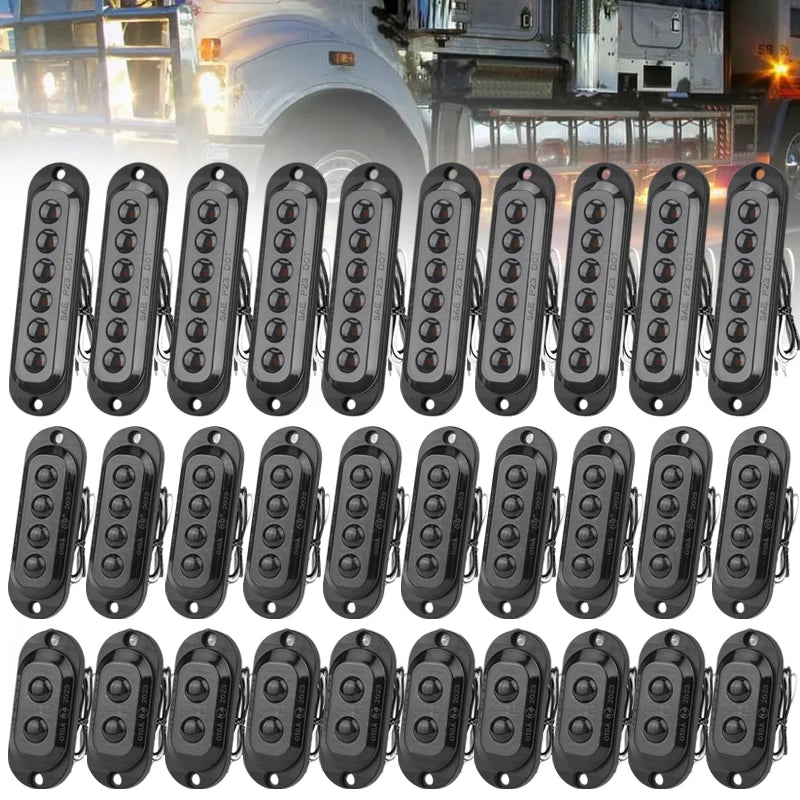 For Scania 10PCS Grille Side Marker Turn Signal Warning Position