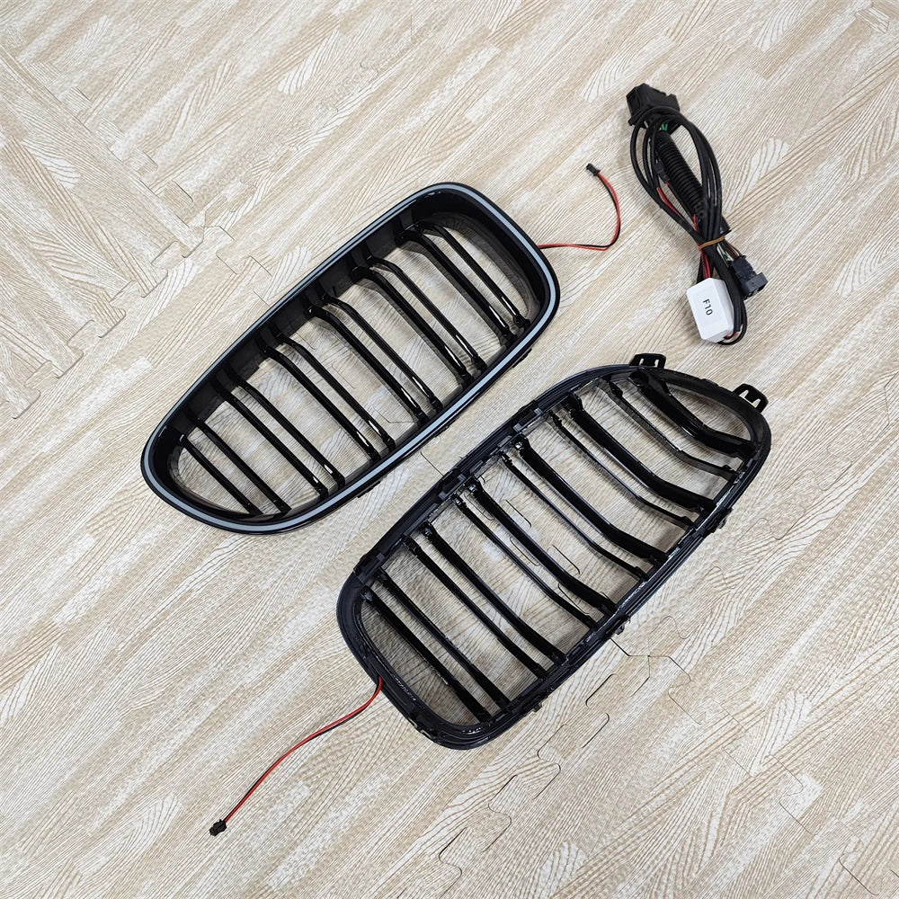 For BMW 5 Series F10 F11 Double Line Front Luminous Grille