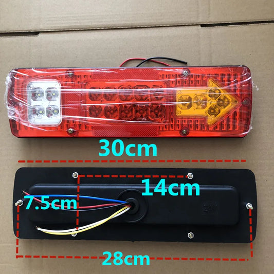 For Trailer Caracan Boat Pickup Rv 19LED Rear Truck Tail Bar