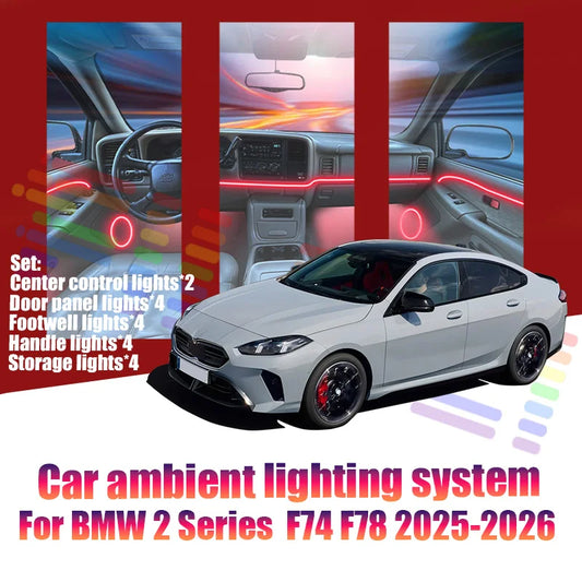 For BMW 2 Series F74 F78 2025-2026 Ambient Lamps Colorful