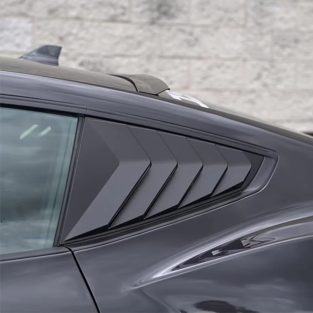 For Ford Mustang 2024 2025 2026 Rear Window Scoop Louvers Side