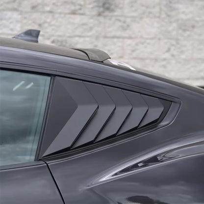 For Ford Mustang 2024 2025 2026 Rear Window Scoop Louvers Side
