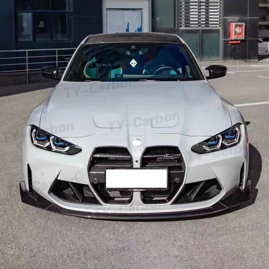 For BMW 3 4 Series G80 Csl Dry Carbon Fiber Front Lip G81 M3 G82