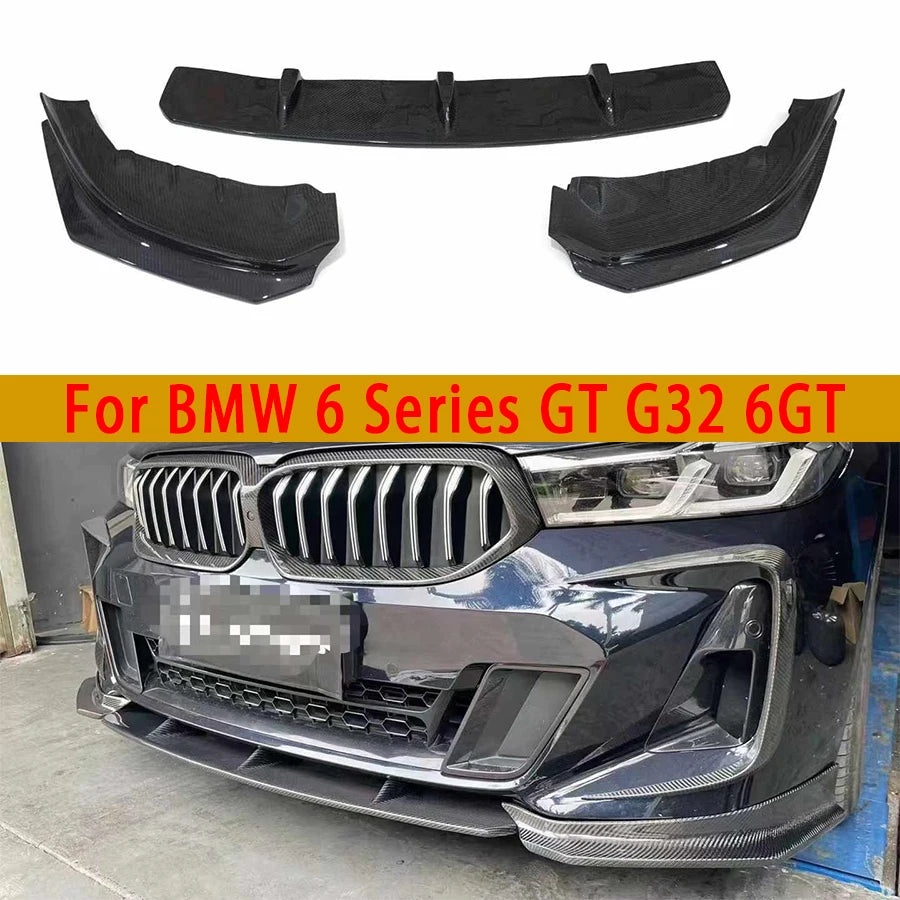 For BMW 6 Series Gt G32 6GT 2021 Carbon Fiber Front Lip Bumper