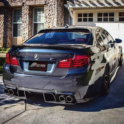 For BMW 5 Series M5 F10 F18 Carbon Fiber Back Lip Rear Bumper