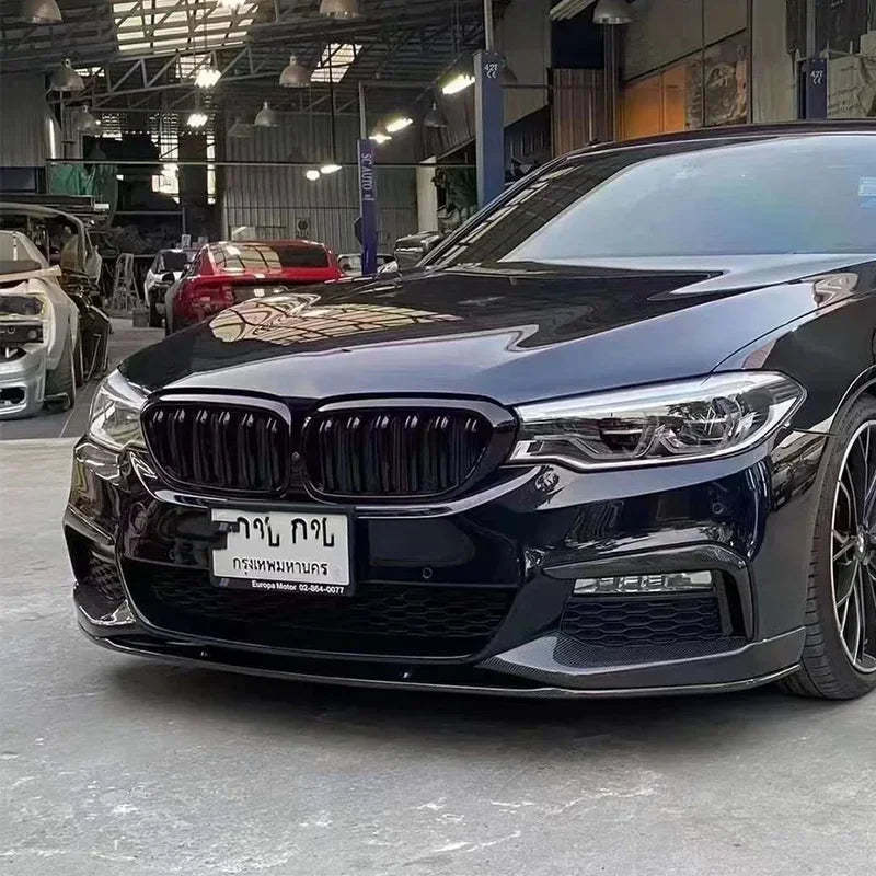 For BMW 5 Series G30 G38 530 540 Carbon Fiber Front Lip Bumper