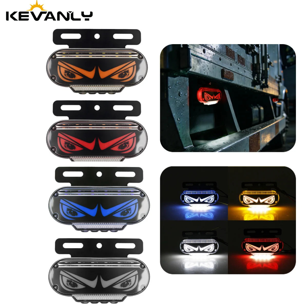1X 24V Truck Side Marker Drl Running Clearance Warning