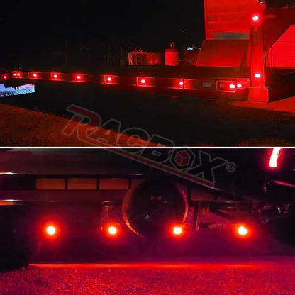 Truck Trailer Side Marker 9LED Oval Clearance Warning Signal