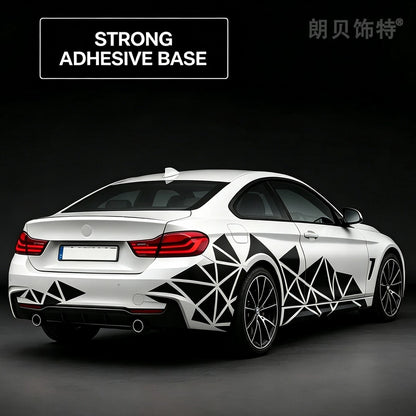For Auto Body Exterior Decor Stickers Films Triangle Geometric
