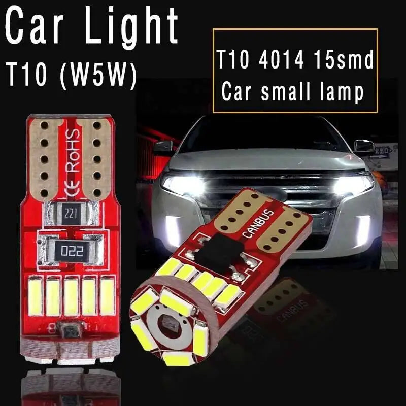10PCS W5W 168 194 T10 4014 15SMD Bulbs Interior