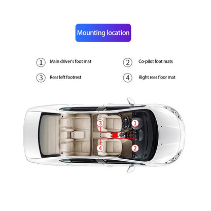 In Foot Ambient Brightness Interior Pedal Colorful Remote Or