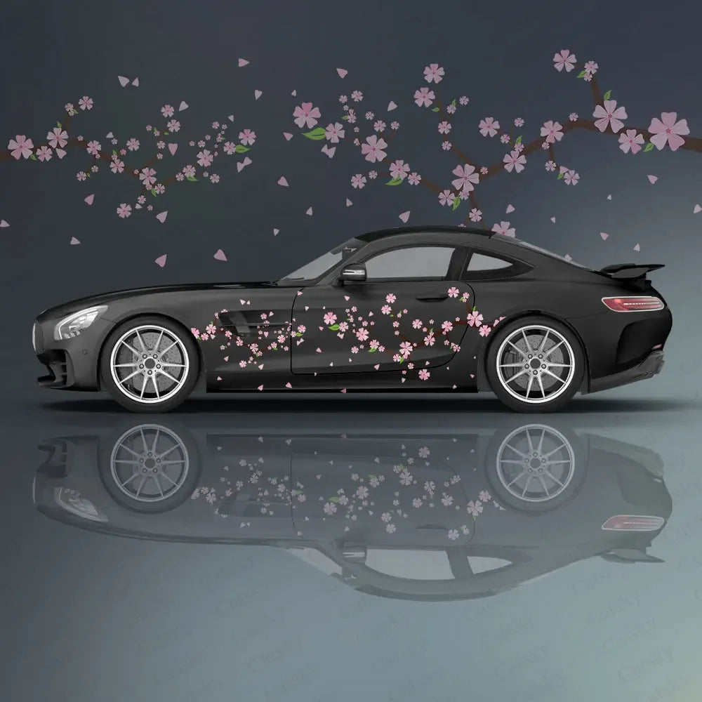 Sakura Flower Stickers Ita Tuning Racing Vinyl Decal Wrap