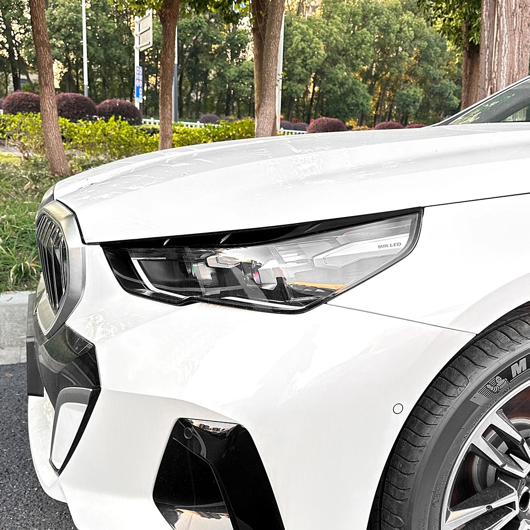 For BMW 5 Series I5 G60 2PCS Headlight Eyelids Head Eyebrow